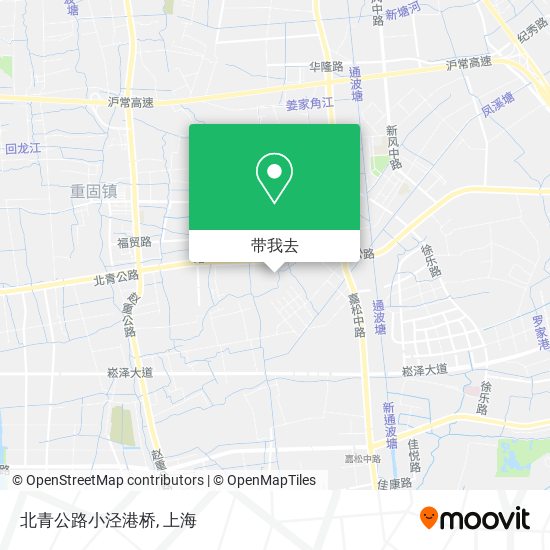 北青公路小泾港桥地图