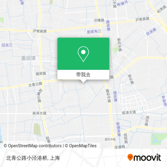 北青公路小泾港桥地图