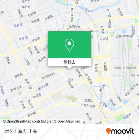 群艺上海店地图