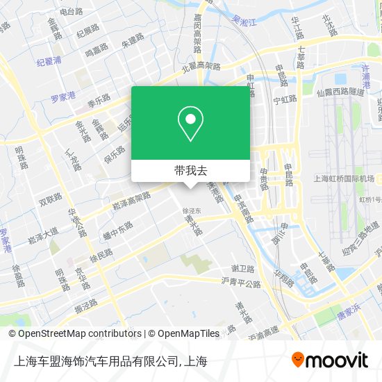 上海车盟海饰汽车用品有限公司地图