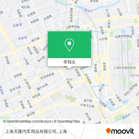 上海天隆汽车用品有限公司地图