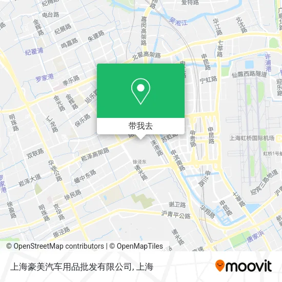 上海豪美汽车用品批发有限公司地图