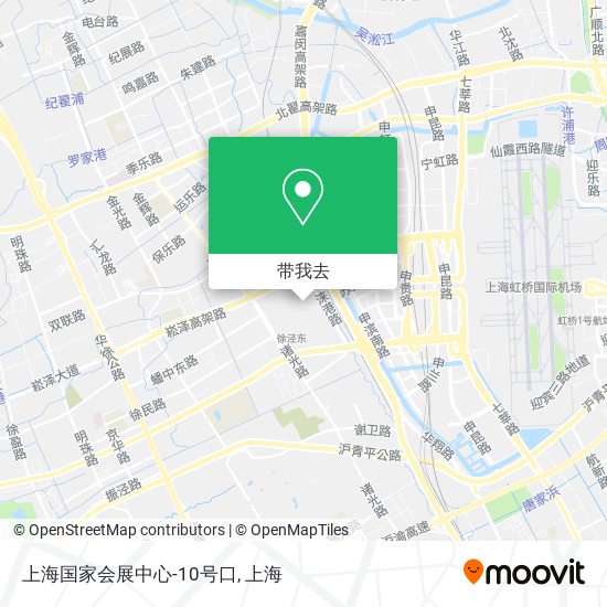上海国家会展中心-10号口地图