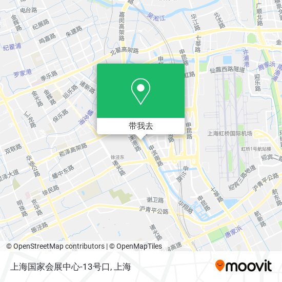 上海国家会展中心-13号口地图