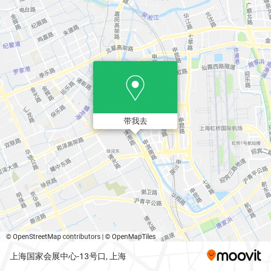 上海国家会展中心-13号口地图