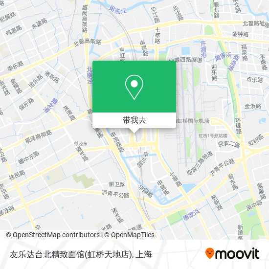 友乐达台北精致面馆(虹桥天地店)地图