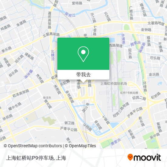 上海虹桥站P9停车场地图