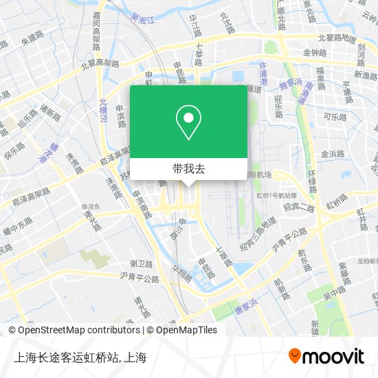 上海长途客运虹桥站地图