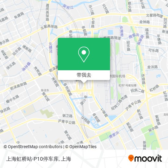 上海虹桥站-P10停车库地图