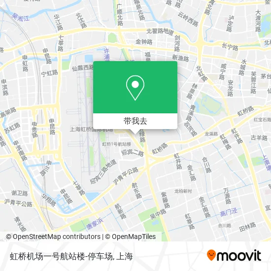 虹桥机场一号航站楼-停车场地图