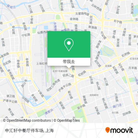 申汇轩中餐厅停车场地图