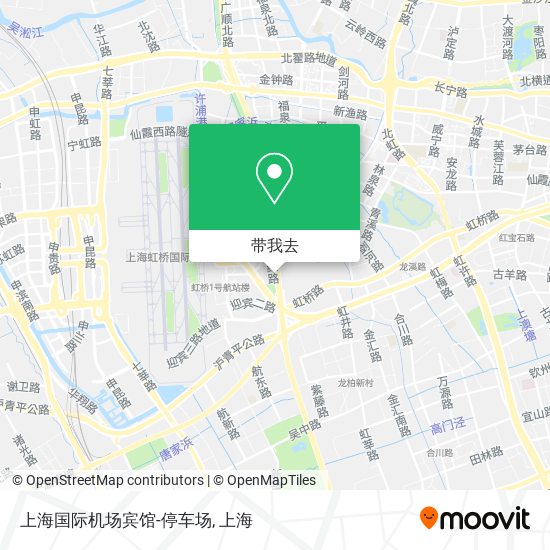 上海国际机场宾馆-停车场地图