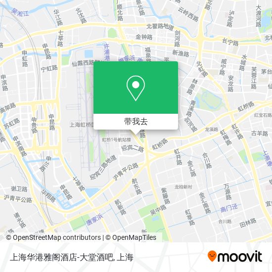 上海华港雅阁酒店-大堂酒吧地图