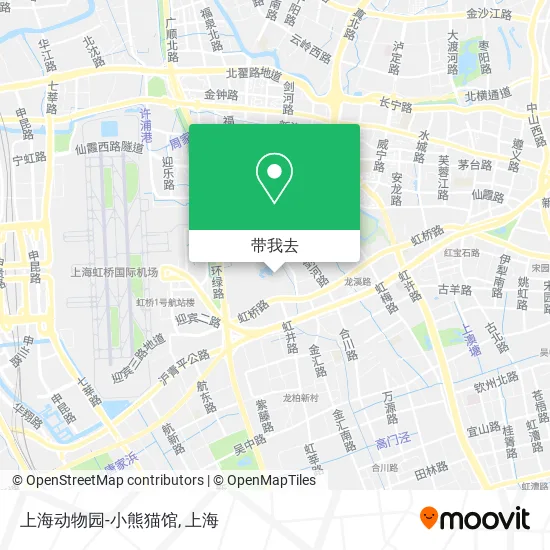 上海动物园-小熊猫馆地图