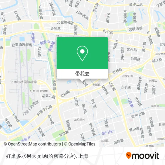 好廉多水果大卖场(哈密路分店)地图