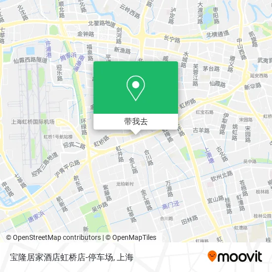 宝隆居家酒店虹桥店-停车场地图