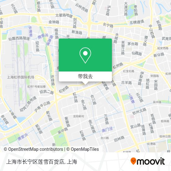 上海市长宁区莲雪百货店地图