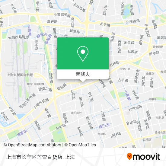 上海市长宁区莲雪百货店地图
