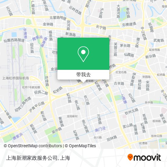 上海新潮家政服务公司地图