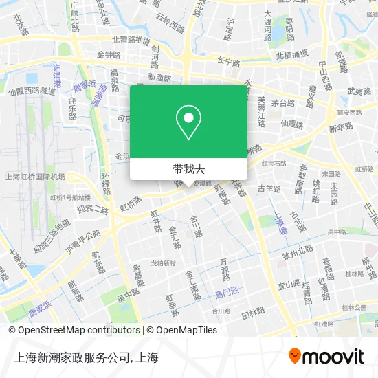 上海新潮家政服务公司地图