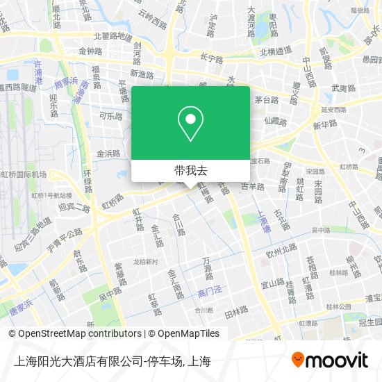 上海阳光大酒店有限公司-停车场地图