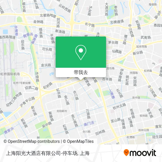 上海阳光大酒店有限公司-停车场地图