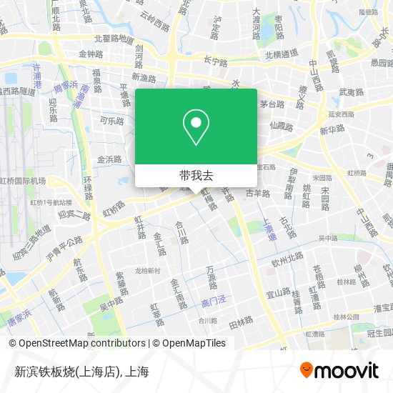 新滨铁板烧(上海店)地图