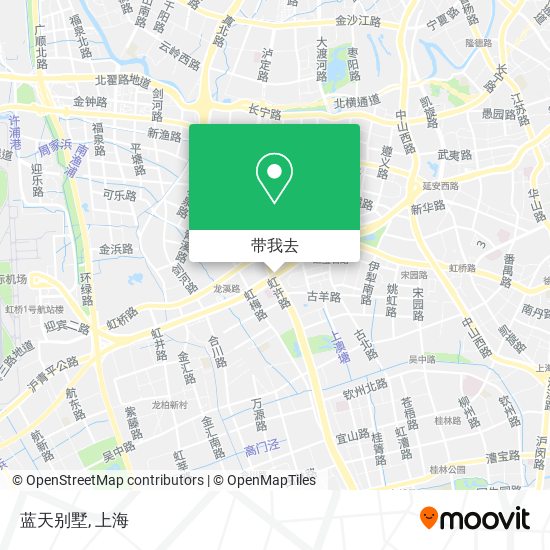 蓝天别墅地图