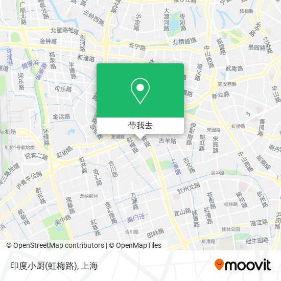 印度小厨(虹梅路)地图