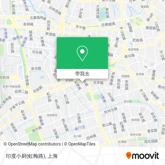 印度小厨(虹梅路)地图