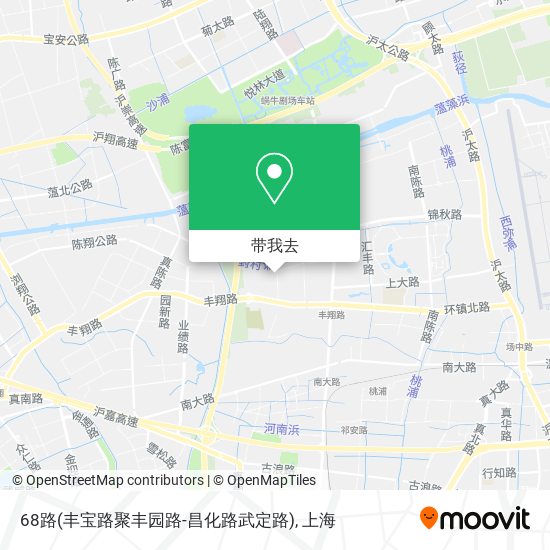 68路(丰宝路聚丰园路-昌化路武定路)地图