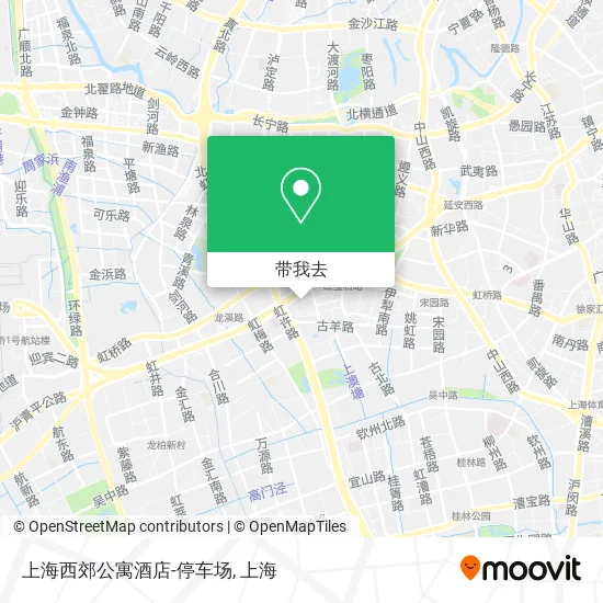 上海西郊公寓酒店-停车场地图