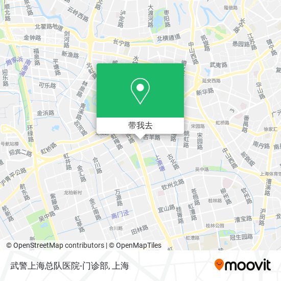 武警上海总队医院-门诊部地图