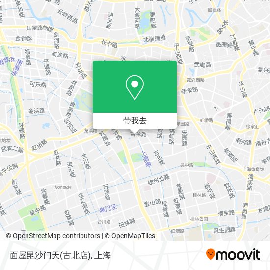 面屋毘沙门天(古北店)地图