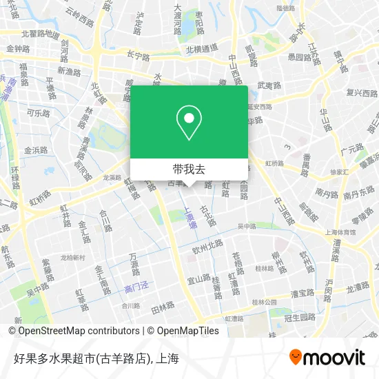 好果多水果超市(古羊路店)地图
