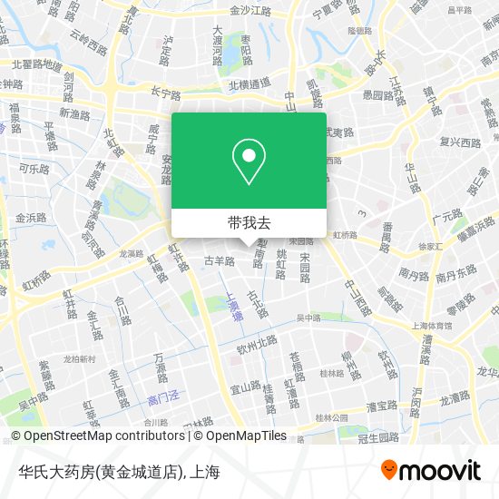 华氏大药房(黄金城道店)地图