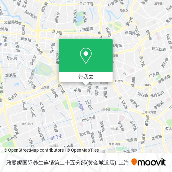 雅曼妮国际养生连锁第二十五分部(黄金城道店)地图