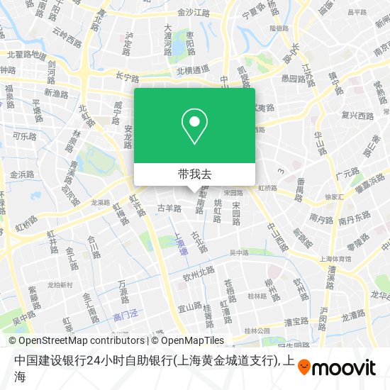 中国建设银行24小时自助银行(上海黄金城道支行)地图