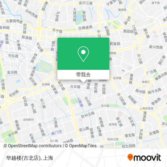 华越楼(古北店)地图