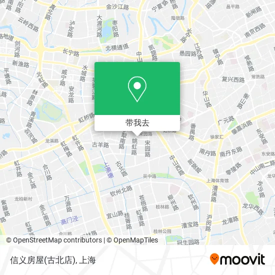 信义房屋(古北店)地图