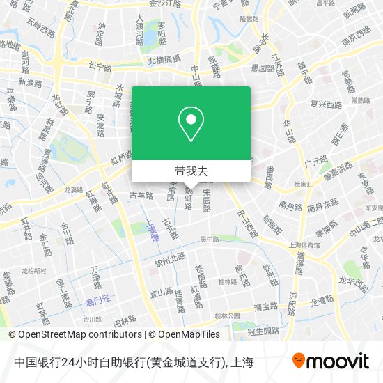 中国银行24小时自助银行(黄金城道支行)地图