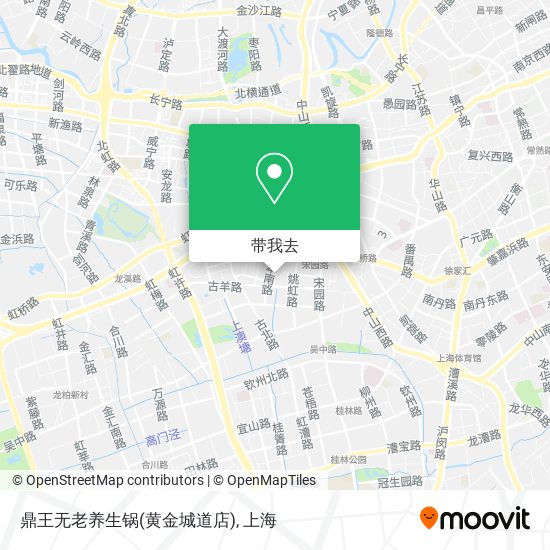 鼎王无老养生锅(黄金城道店)地图