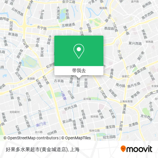 好果多水果超市(黄金城道店)地图
