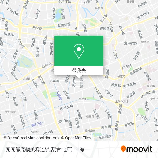 宠宠熊宠物美容连锁店(古北店)地图