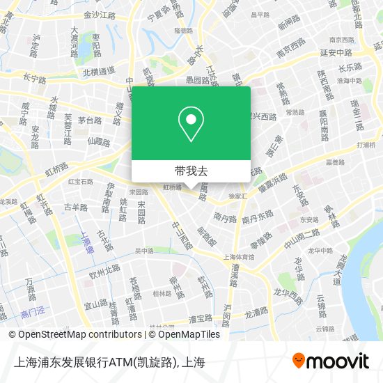 上海浦东发展银行ATM(凯旋路)地图
