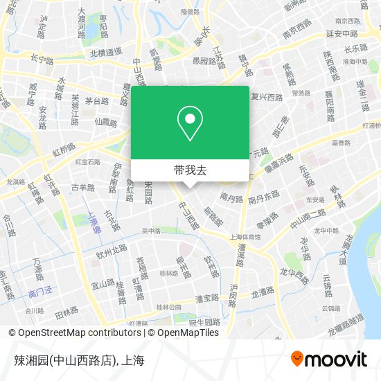 辣湘园(中山西路店)地图