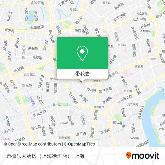 康德乐大药房（上海徐汇店）地图