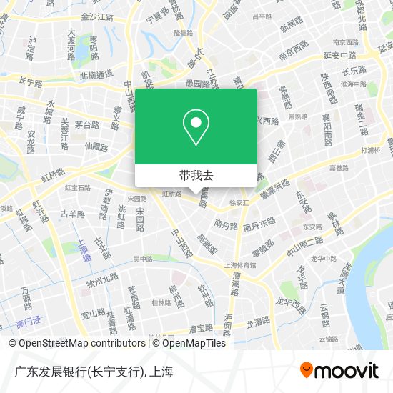 广东发展银行(长宁支行)地图