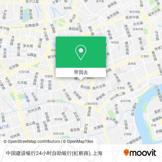 中国建设银行24小时自助银行(虹桥路)地图