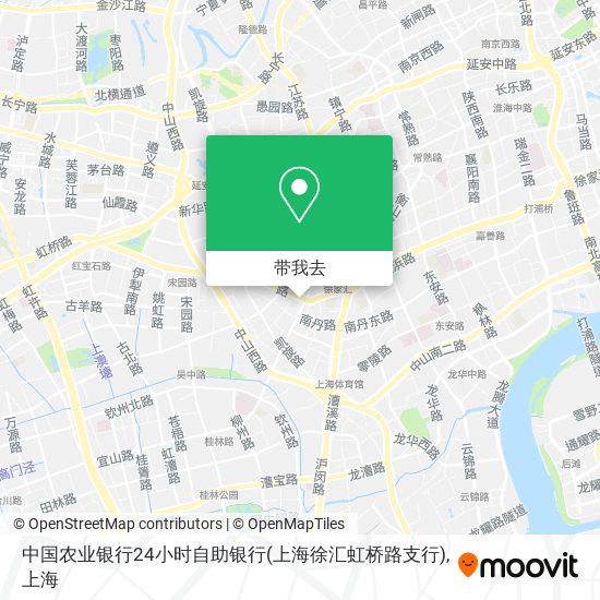 中国农业银行24小时自助银行(上海徐汇虹桥路支行)地图
